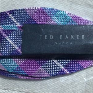 New Ted Baker London Positano Plaid Bow Tie